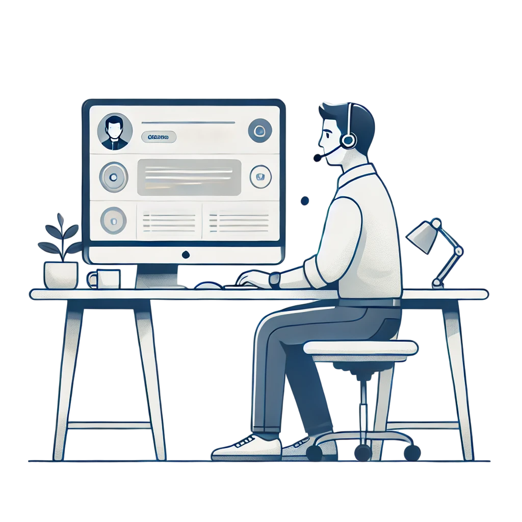 IT helpdesk services illustration